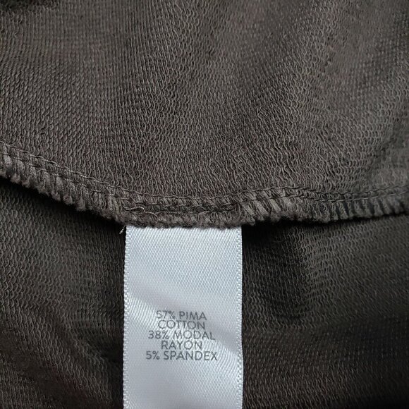 Pure Jill Slim Leg Cropped Pants Womens Small Petite Brown Pima Modal - Picture 8 of 9